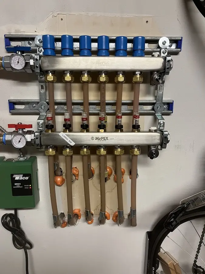 Plumber performing Gas Line Installation at a residential property in Hawkinsville